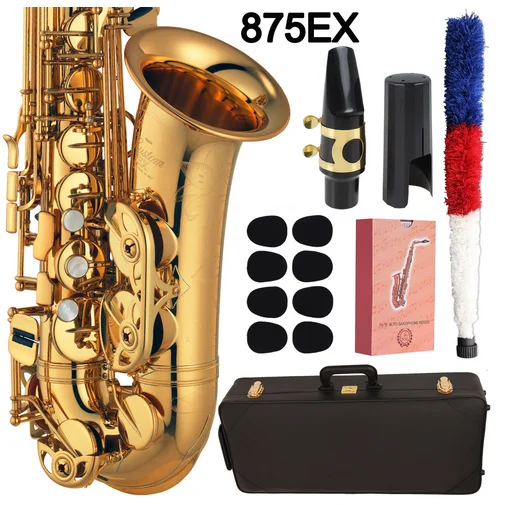 

MFC Saxophone Alto 875EX Professional Alto Sax Custom EX Series High Saxophone Gold Lacquer With Mouthpiece Reeds Neck Case