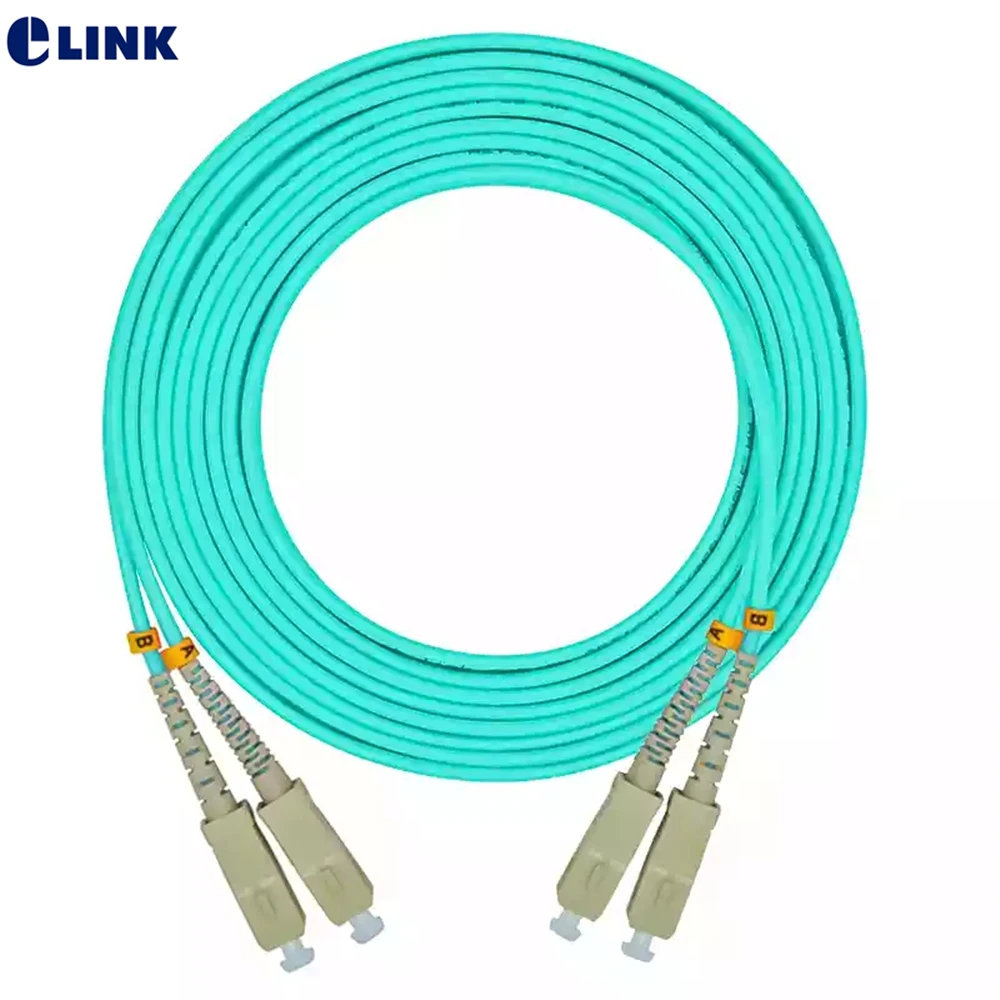 10pcs SC-SC fiber optic patch cord 1M 2M 3M 5M 7M 10M Duplex OM3 cable SC/UPC optical fibre jumper 2.0mm 3.0mm DX free shipping