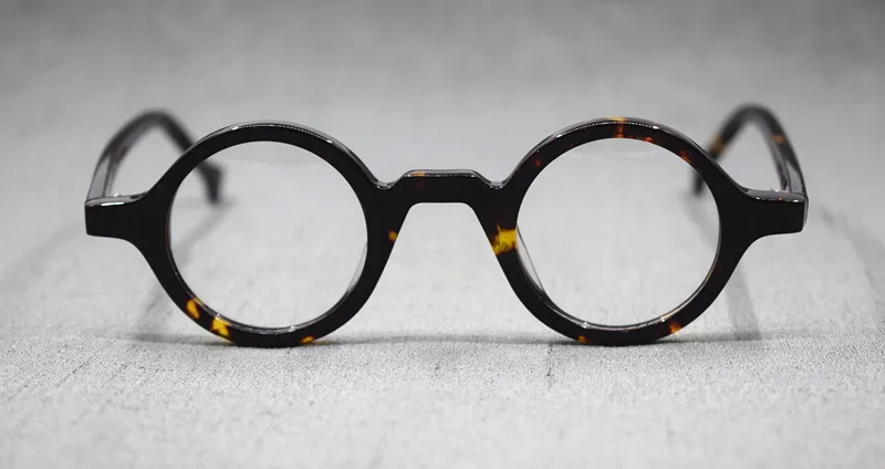 Acetat Vintage Kleine Runde Brille Männer Brillen Rahmen Frauen Optische Verordnung Spektakel Klare Brillen – Detail 20