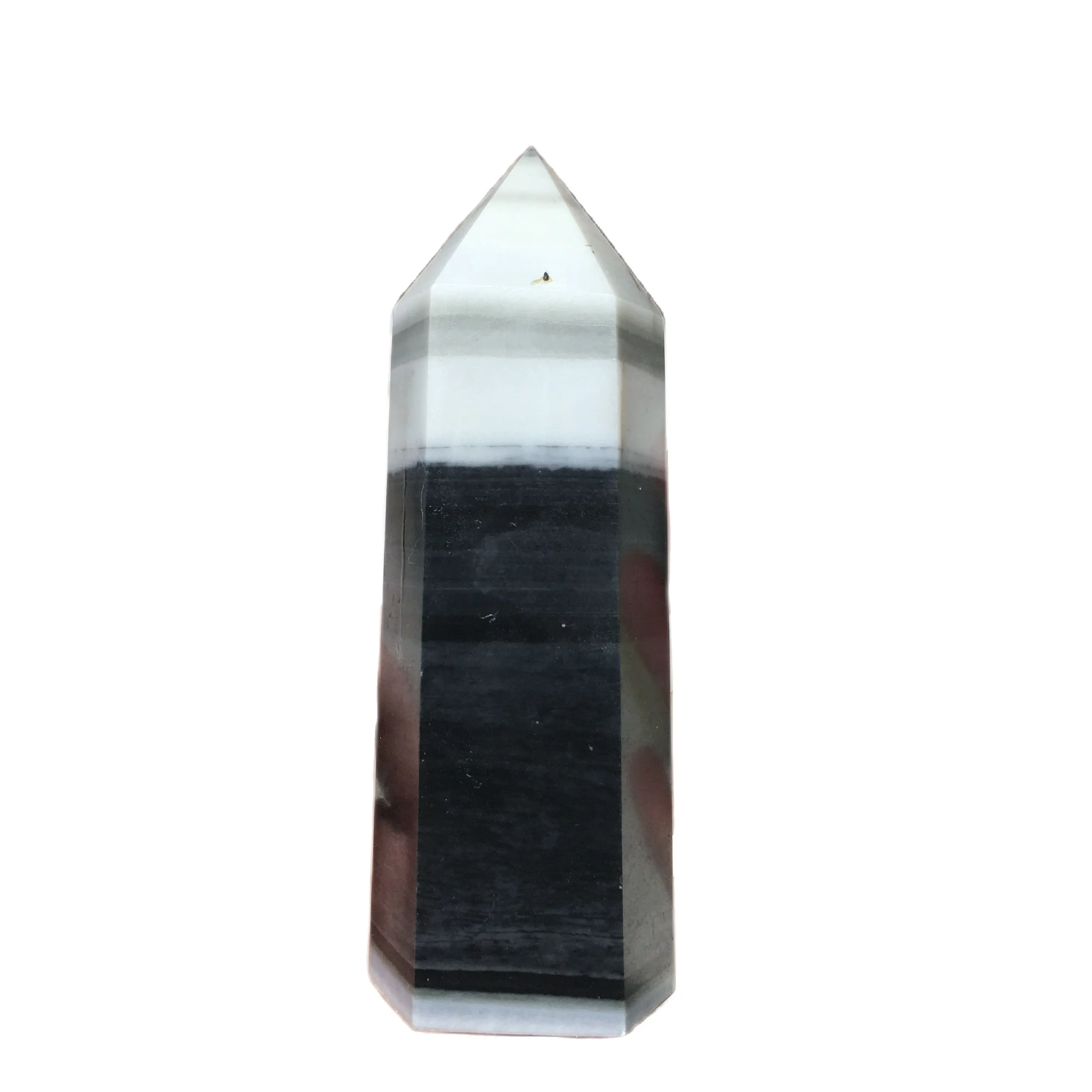 Crystal Tower Taichi Stone Quartz Natural Crystal Wand Point Healing Stone For Sale