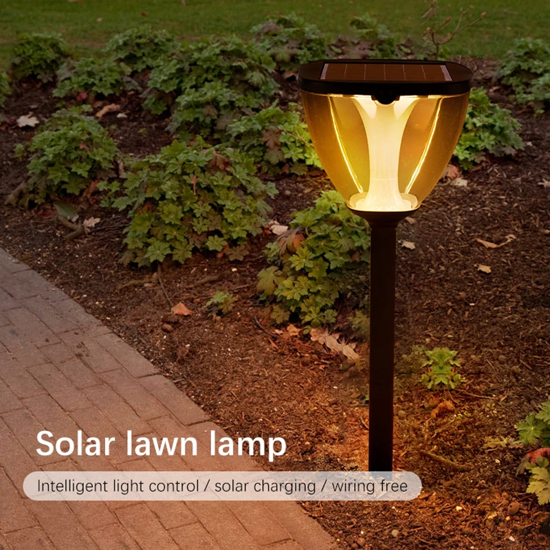 

LED Solar Lamp Outdoor Waterproof Torch Lights Solar Pathway Landscape Lawn Lamp Wall Light For Patio Garden Decor Four Styles