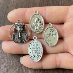 20pcs Tibetan silver metal pendant DIY production of religious statues flag necklaces bracelets pendants wholesale metal alloy