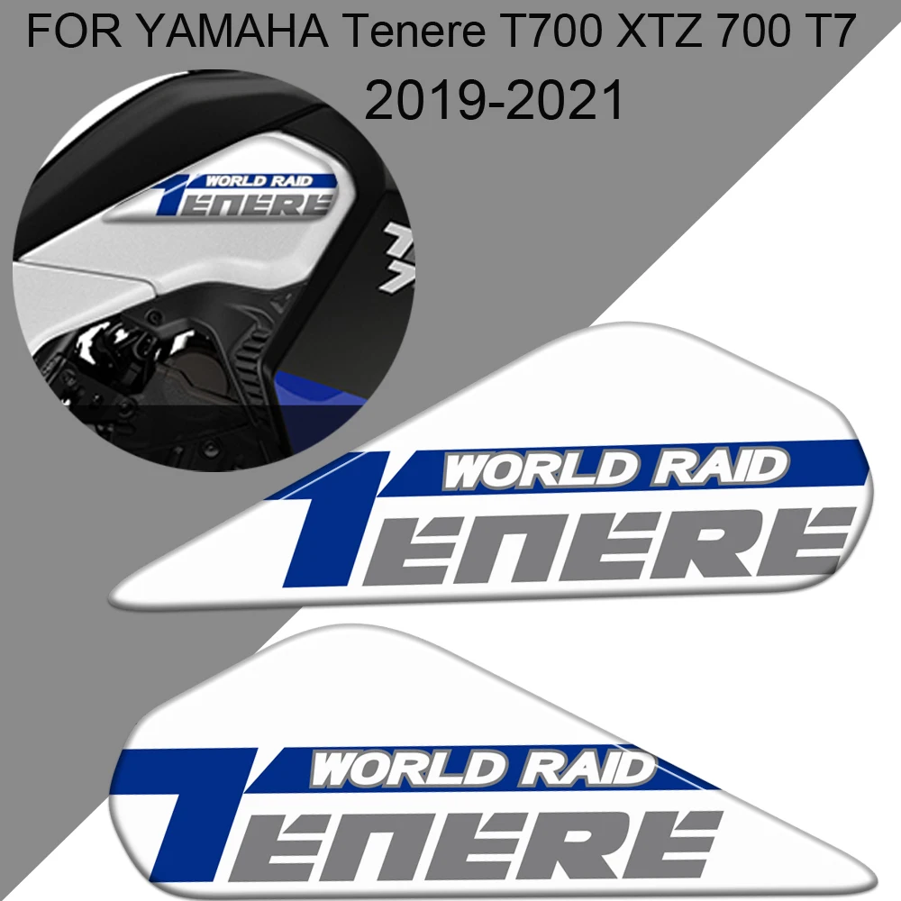 

Наклейки на бак для YAMAHA Tenere T700 XTZ 700 T7, протектор багажника, мотоцикла, топливный комплект 2019 2020 2021