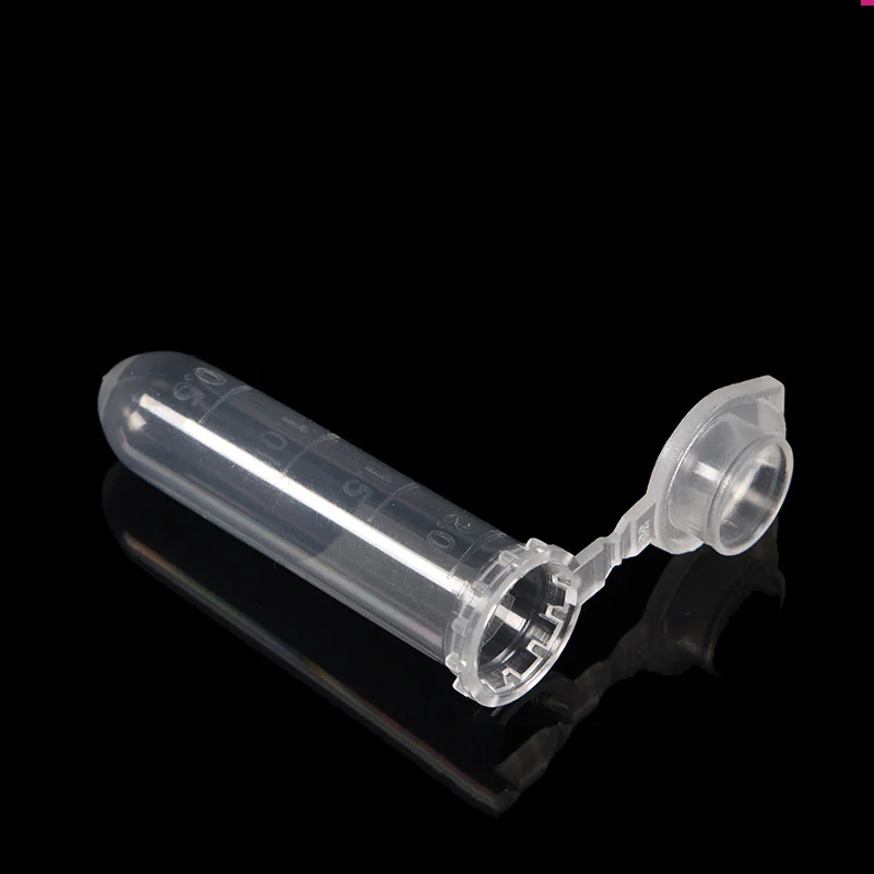 IKEME Centrifuge Tube 0.2ml/ 0.5ml/1.5ml /2ml With Flat Cap Transparent