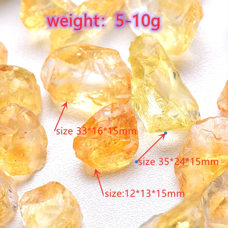 20/50G Natural Raw Yellow Citrine Quartz Crystal Rough Stone Specimen Healing crystal love natural stones and minerals fish tank