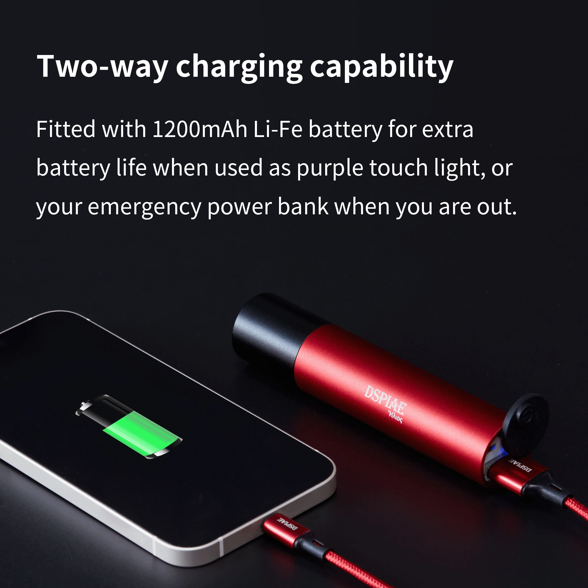 DSPIAE UV-T 365nm Portable UV Light Torch Mini Curing Lamp for Resin Modeling, Craft Tool for Gundam Mecha Military Model Makin