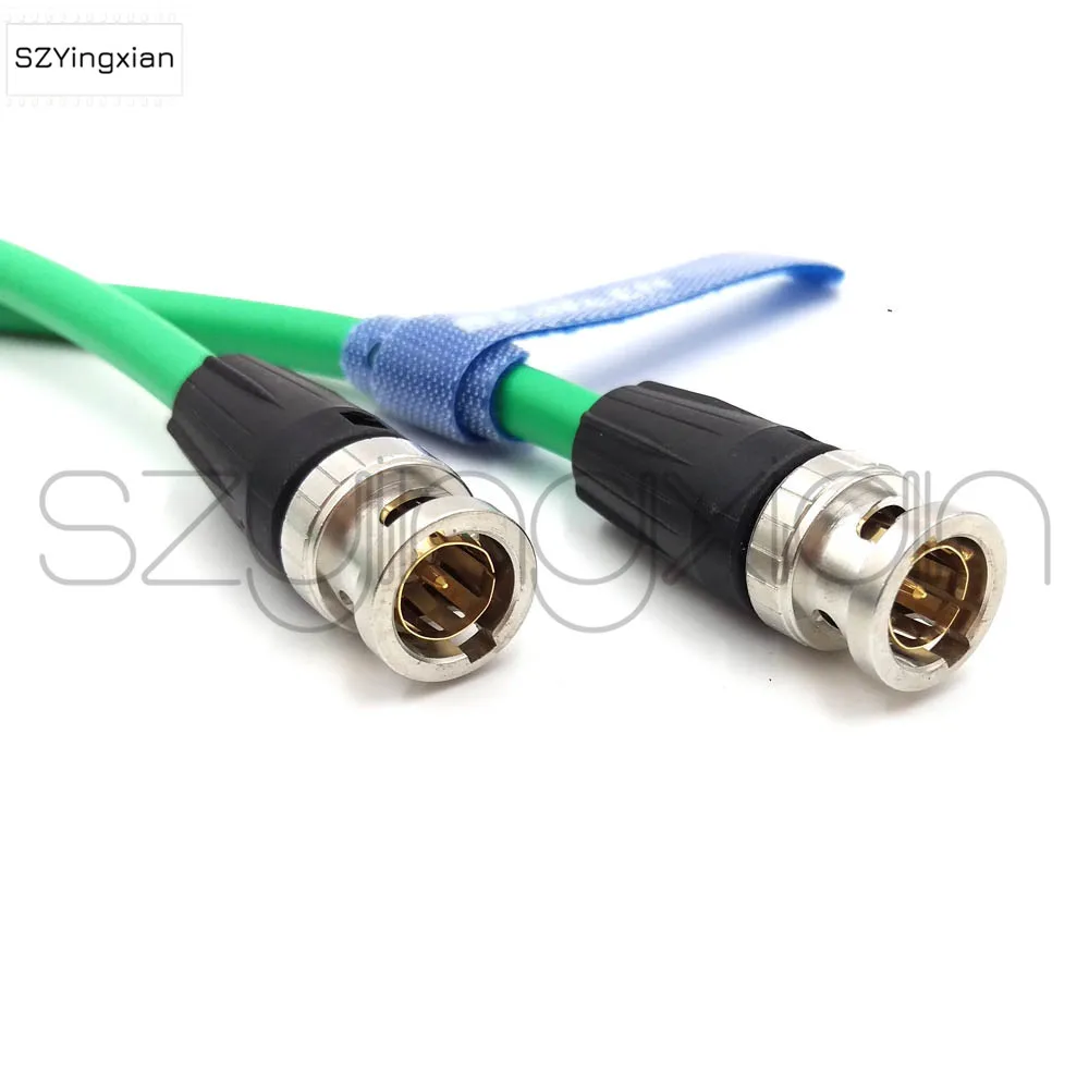 Caname LV-61S video cable, blue black, SDI video cable, 75 ohm shark fin video cable, straight BNC to straight BNC