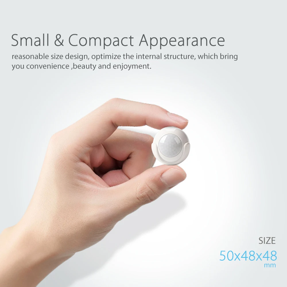 Wolf-Guard Mini Smart Pir Motion Sensor Switch Tuya Wifi Ultra-Licht Infrarood Menselijk Lichaam Detector Hoek Verstelbare met Batterij