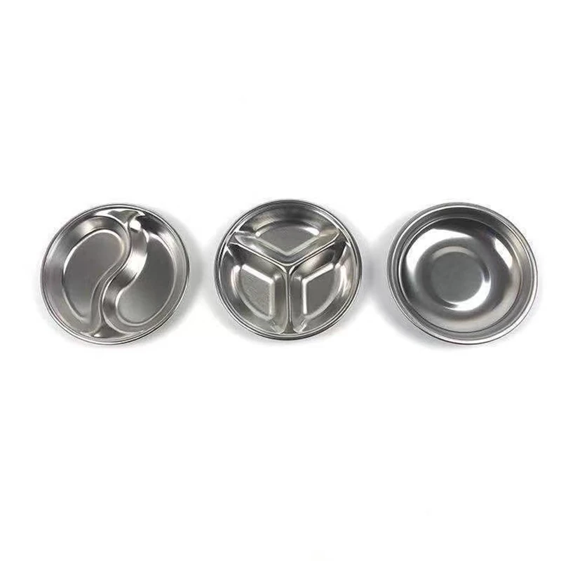 8Pcs Stainless Steel Sauce Bowl, Sauce Dish, Round Seasoning Dishes Sushi Dipping Bowl Saucers Bowl Mini Appetizer Plates