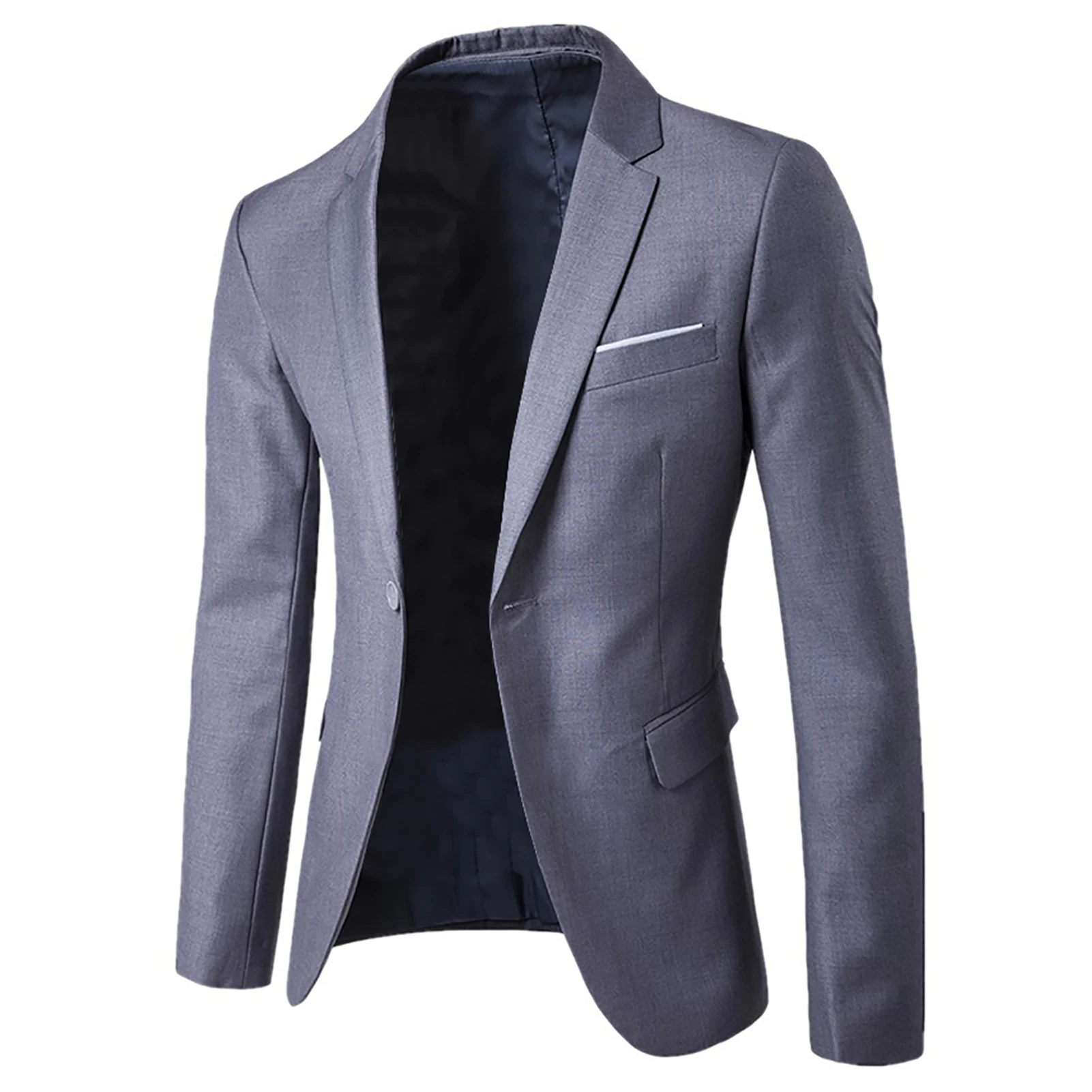 Conjunto de traje de 2 piezas para hombre, Blazer clásico de negocios y pantalones, trajes de otoño, conjunto de fiesta de boda