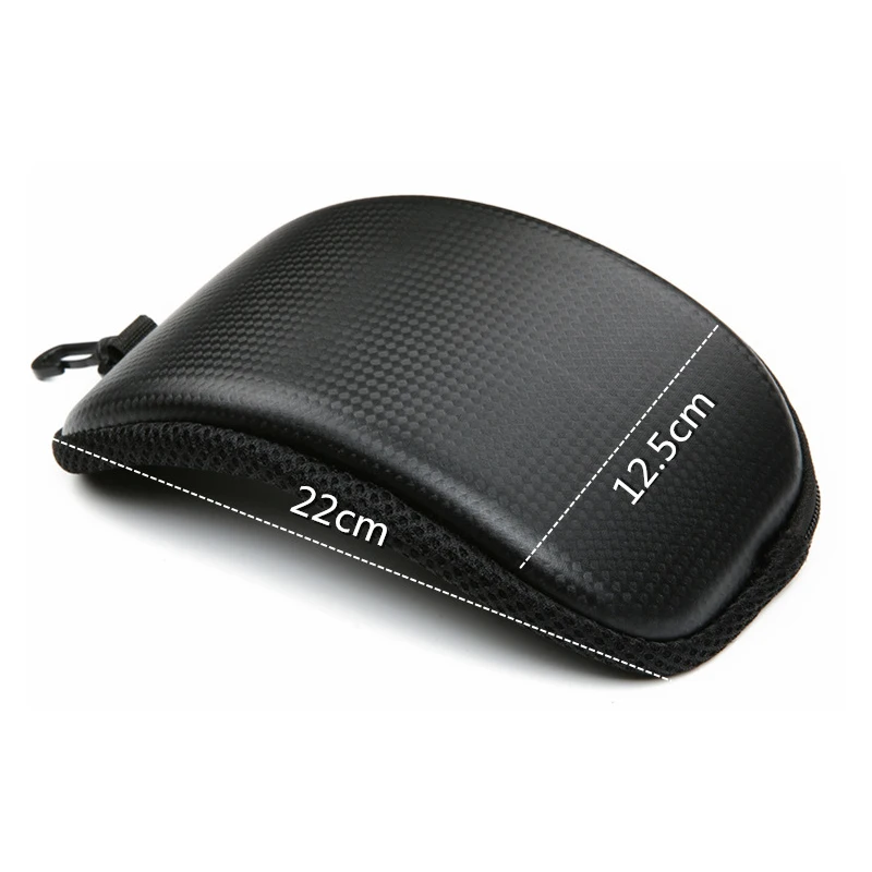 Ski Goggles Case PU Zipper Bag 22X12.5CM