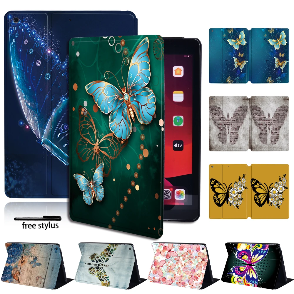 

Tablet Case for Apple IPad 8/IPad Mini1/2/3/4/5/iPad2/3/4/iPad (5/6/7th Gen)/Air 1/2/3/Pro/Pro(1st/2nd Gen) + Stylus