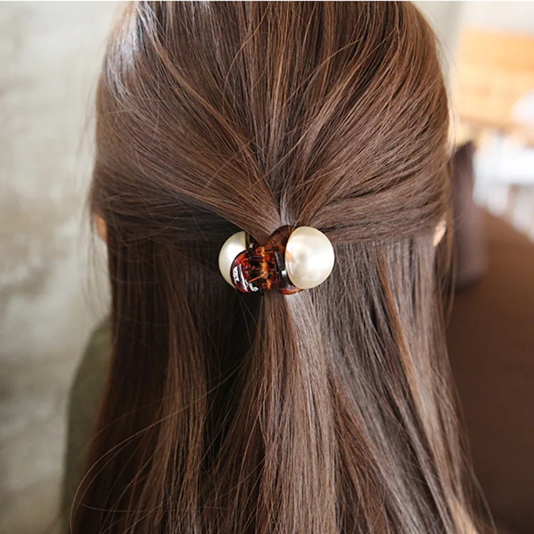 1PC moda kobiety dziewczęta perła kryształ Rhinestone spinki Mini korona klamra do włosów Vintage zapinka do włosów w stylu Retro Accesorios nakrycia głowy — zdjęcie 6