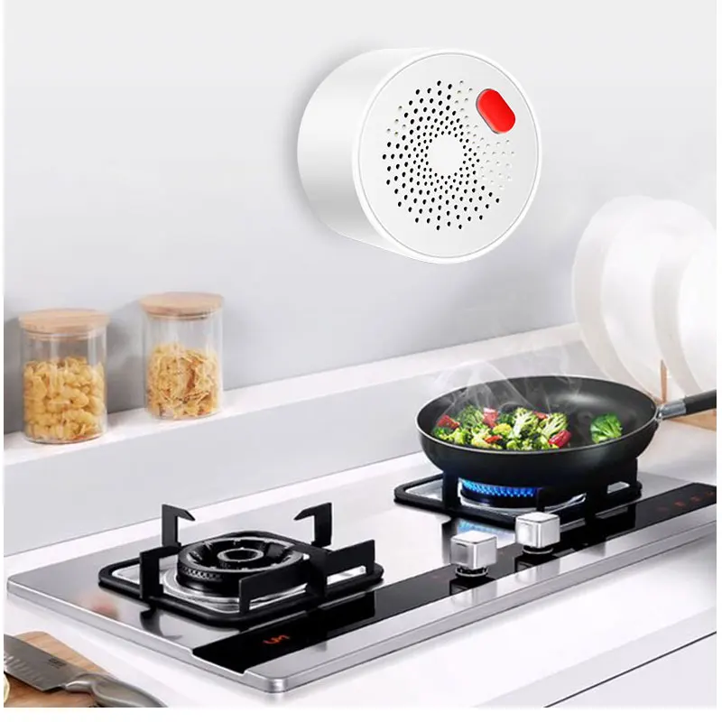Tuya smart WIFI mini Gas Detektor Mit stecker Brennbaren Haushalt Smart Gas Alarm Sensor Wifi Home Alarm System Smart Leben APP