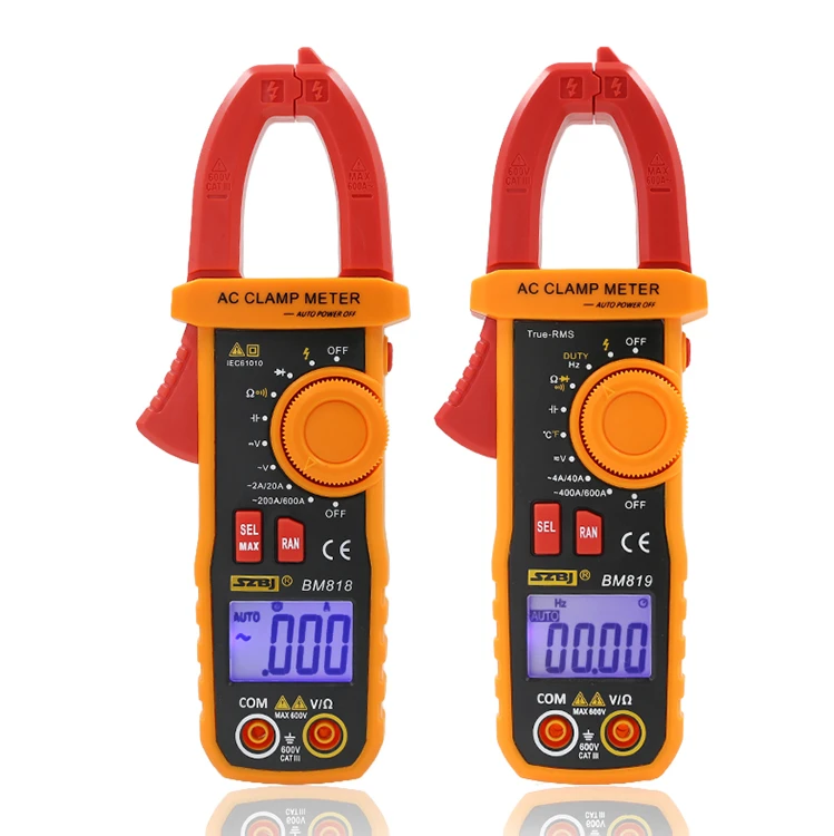 BM818 BM819 Ammeter ACV/DCV ACA Auto Range Measurement of large capacitance NCV Amperometric Digital clamp meter Voltmeter