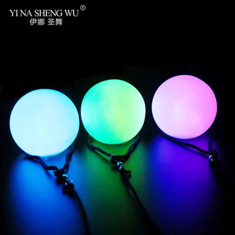 

1 lot = 15pcs Belly Dance Balls RGB Glow LED POI Thrown Balls For Belly Dance Stage Performance Props Multi-Colored LED POI Ball