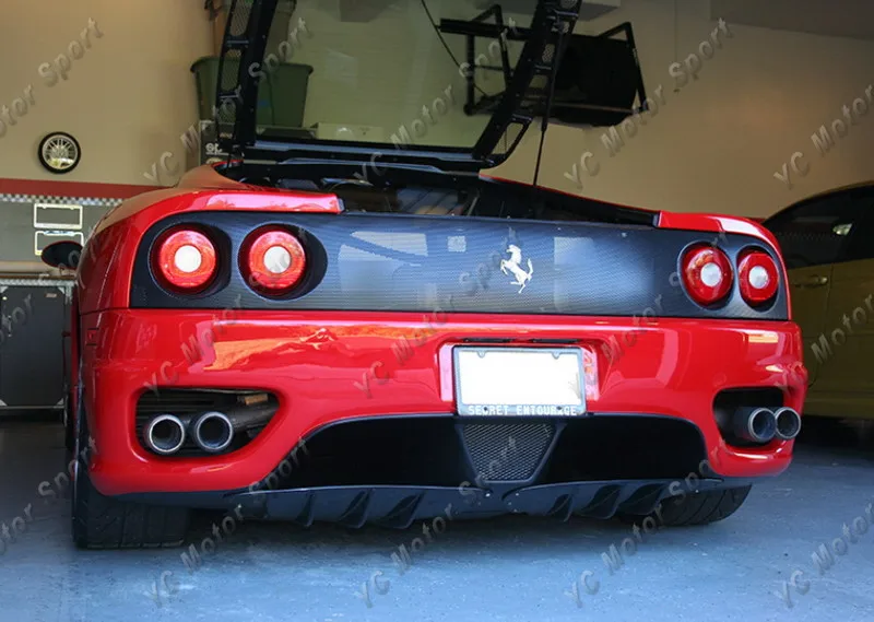 

Car Accessories Dry Carbon Fiber Rear Diffuser Fit For 1999-2005 F360 Modena Spider Rear Bumper Under Diffuser Lip