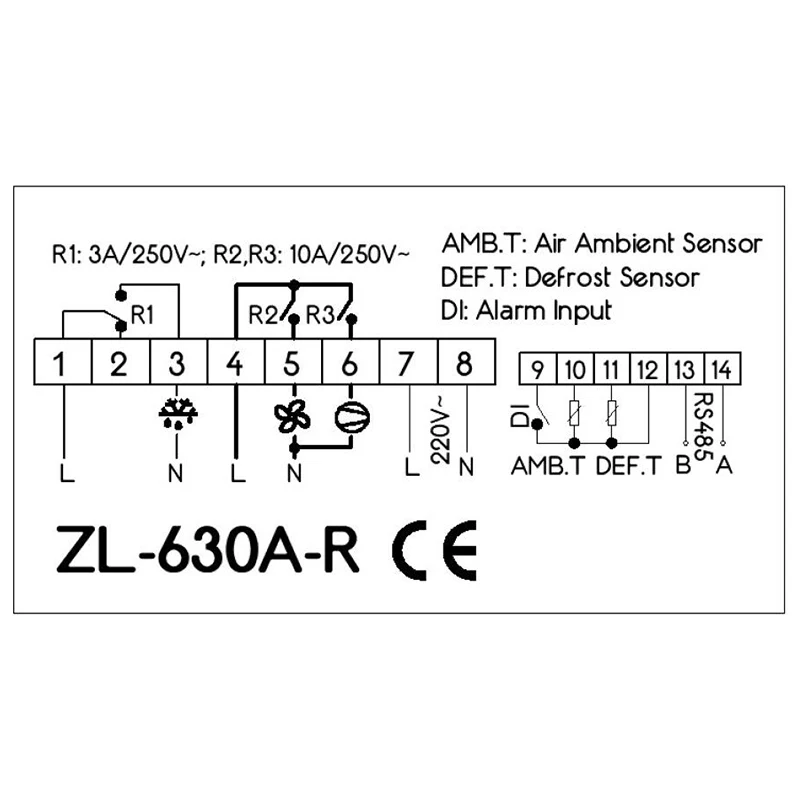 Imagem -04 - Controlador de Temperatura Verificador Digital de Frio Termostato com Modbus