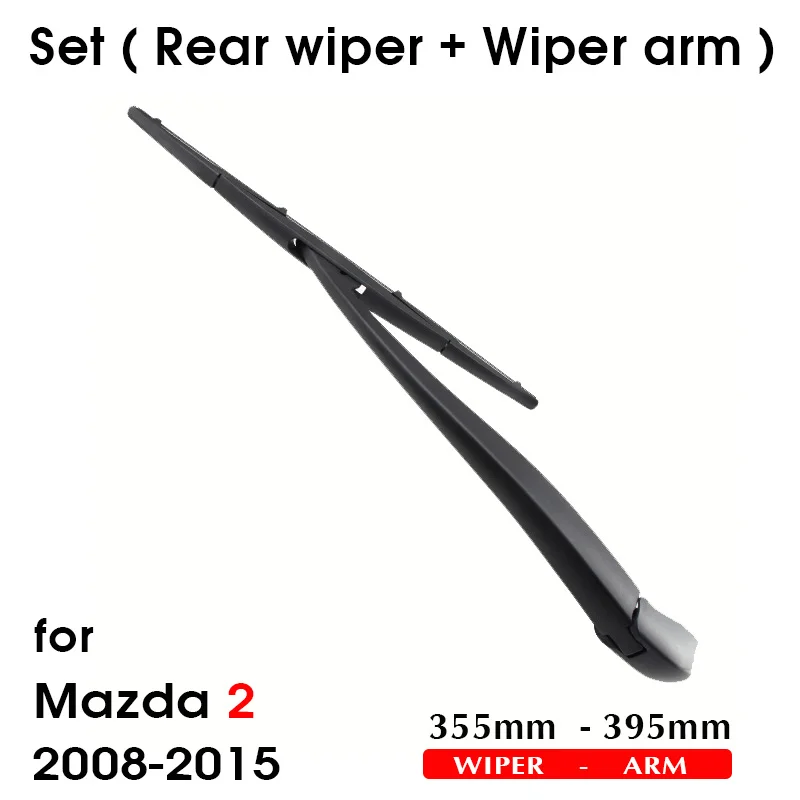 Car Wiper Blade Rear Back Window Windscreen Windshield Wipers Auto Accessories For Mazda 2 Hatchback 355mm 2008-2015