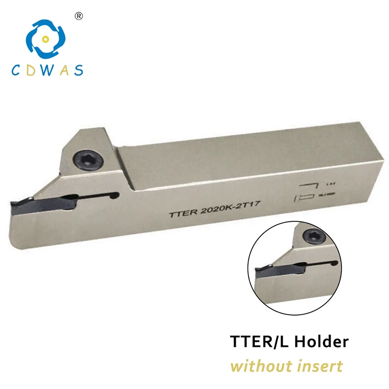 TTER 1616 2020 2525 White Grooving Turning Tool Holder High Quality CNC Cutting Tool Lathe Tools For TDC 2 3 4 Inserts