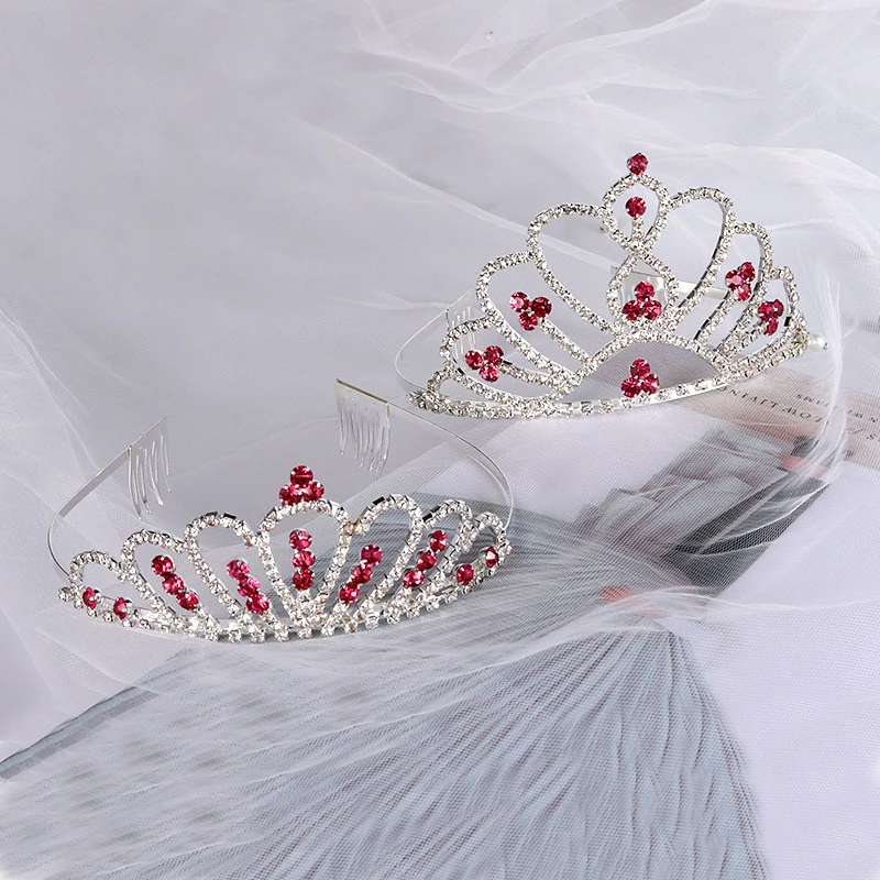 NEW Cute Princess Tiaras and Crowns Bride Wedding Headdress Girl Women Rhinestone Hair Accessory Jewelry Birthday 15 Years Party