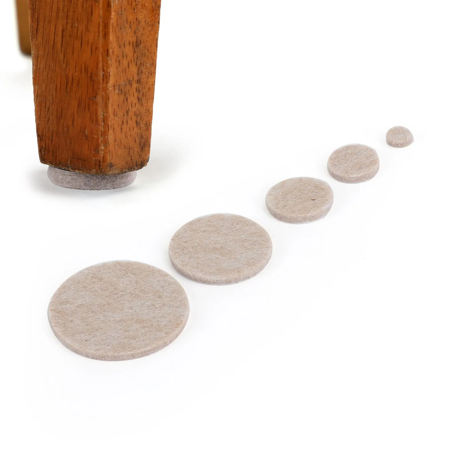 Artudatech 357ชิ้น Self-Stick แผ่นเฟอร์นิเจอร์สำหรับพื้นผิวแข็ง Beige