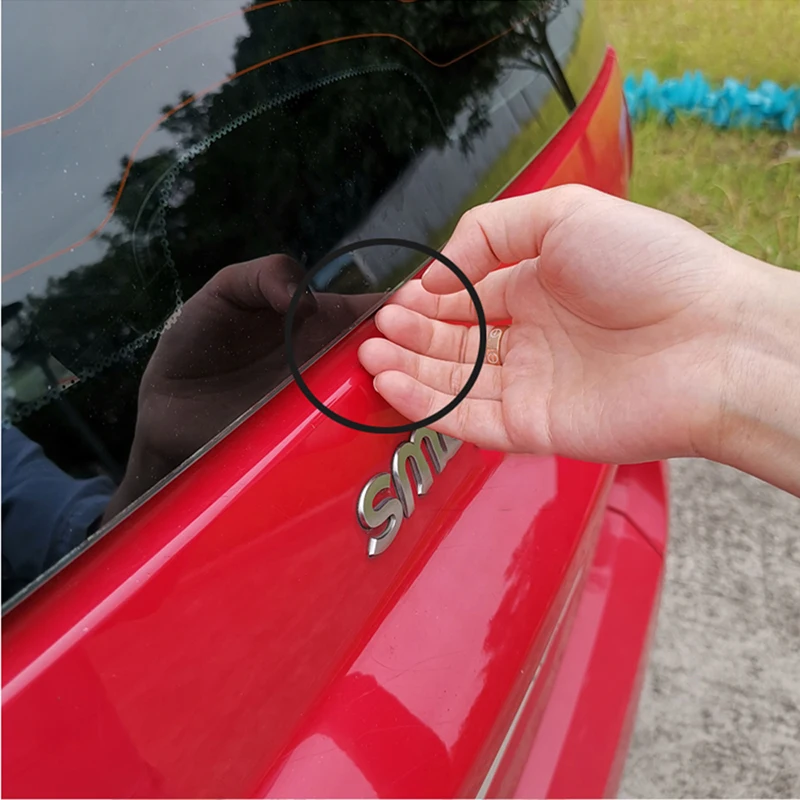 For Old Smart fortwo 451 Car Rear Bumper Trunk Back Door Handle Sticker Auxiliary Knob Exterior Decoration Auto Car Accessories