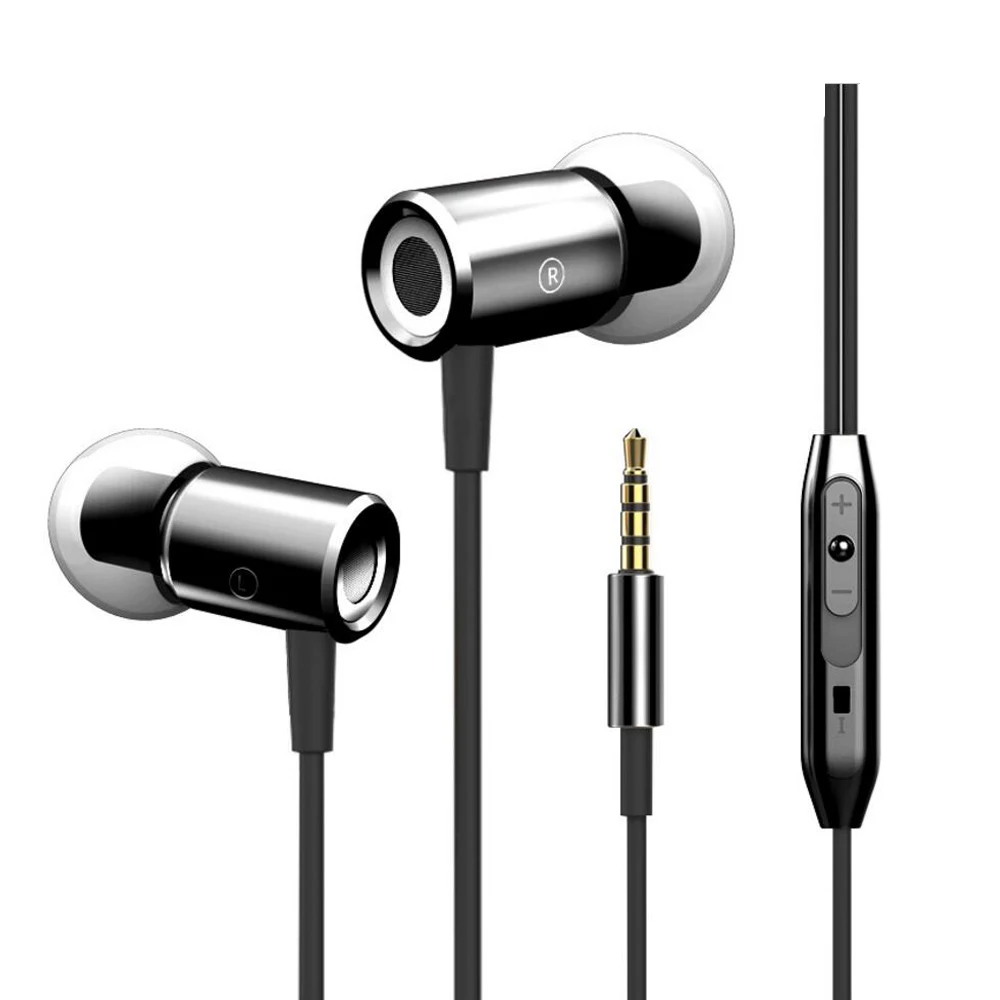 Universal Earphones For Phone With Microphone In Ear Phone For iPhone MP3 3D Noise Canceling Earbuds Earpiece