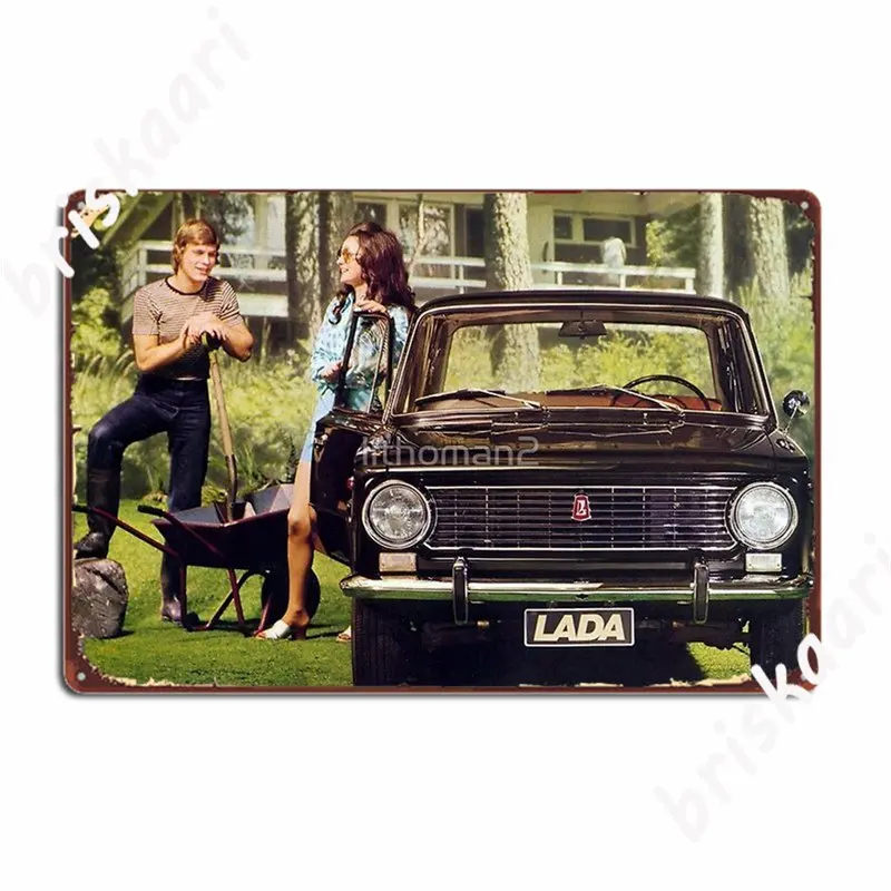 Lada Ziguli 1600 Ls Soviet Metal Signs Cinema Living Room pub Garage Printing Garage Decoration Tin sign Posters