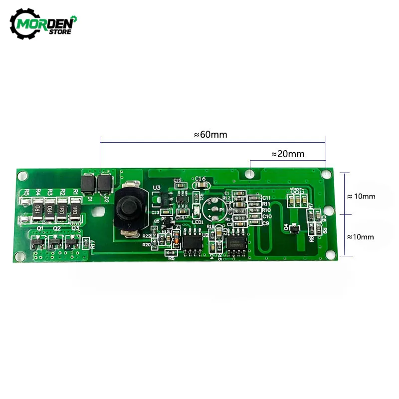 3.2V 3.7V light control + radar body induction solar lamp circuit board solar LED driver board With remote control