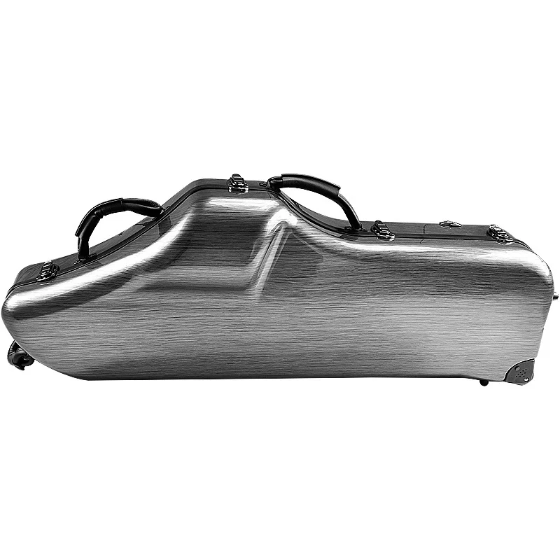 bE Baritone Saxophone Case Portable Trolley Pulley Baritone Saxophone Box Cover Travel Baritone Saxophone Bag Wheels bE SAX Case