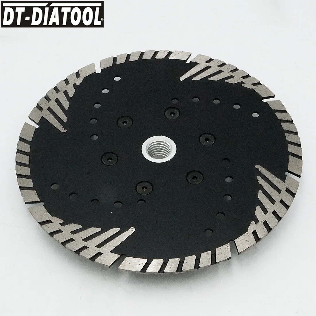DT-DIATOOL 2Pcs 180Mm Hot PressedใบมีดDiamond Turbo Slantฟันป้องกันสำหรับคอนกรีตกระเบื้องหินอ่อนหินแกรนิตก่ออิฐ