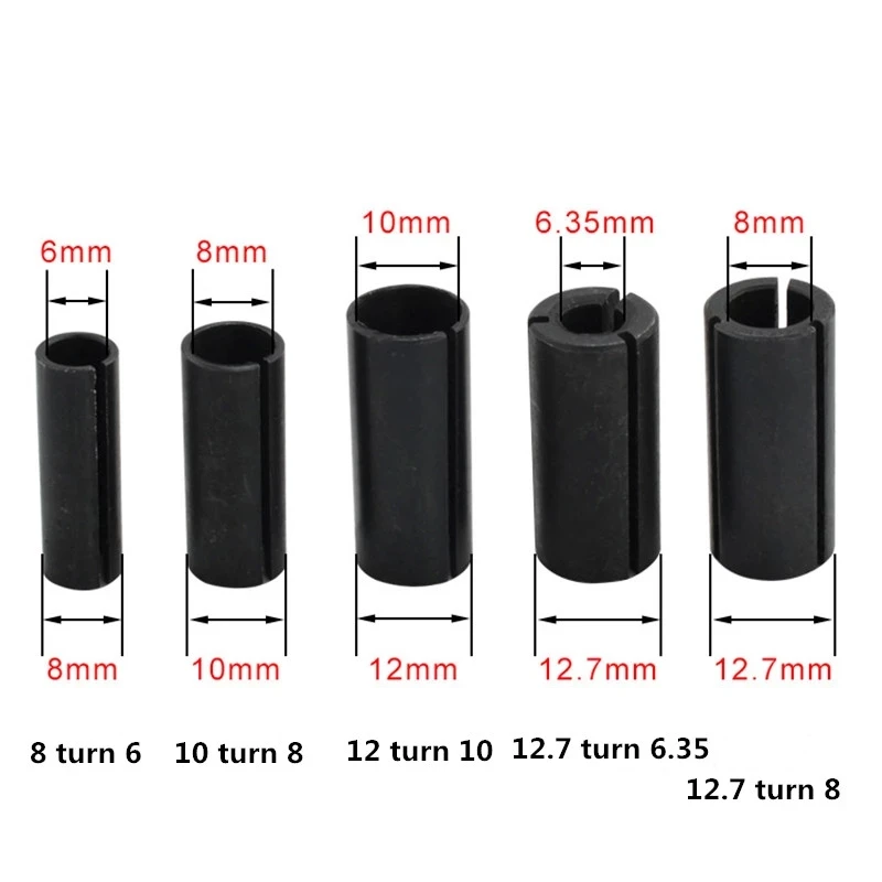 1PC CNC Router Tool High Precision Adapter Collet Shank Adapters Holder Milling Cutter Conversion Chuck 12.7-8 8-6 12.7-6.35