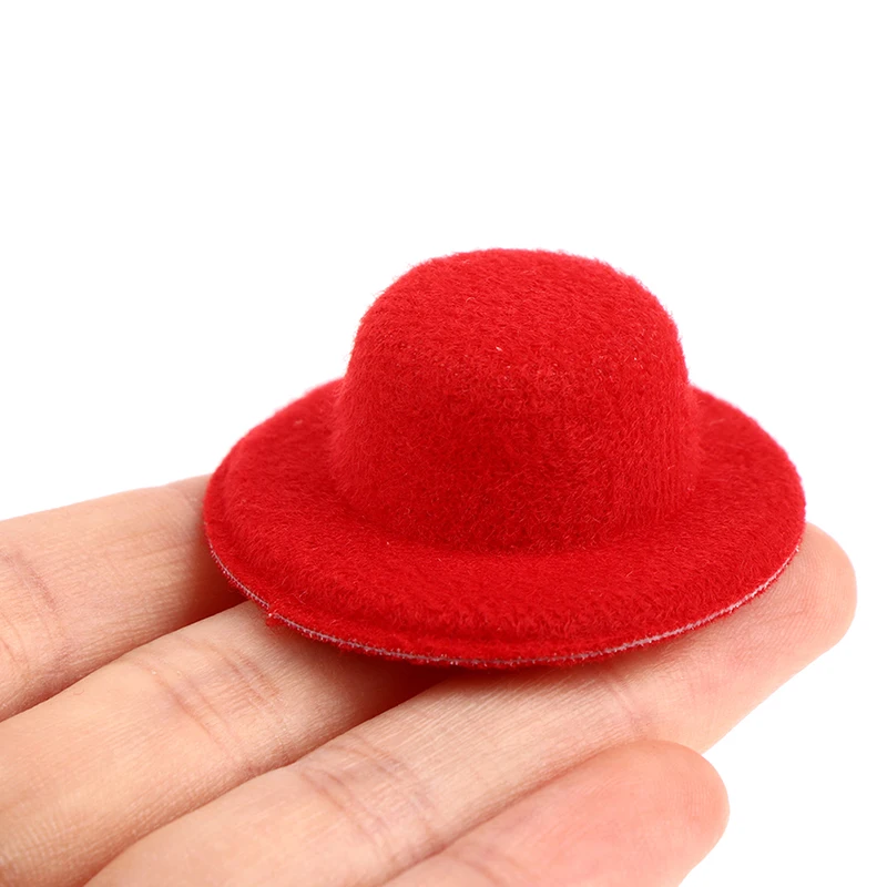 5 pz/set bambola Mini cappello decorazione casa delle bambole 4cm cappello in miniatura per bambole giocattolo per bambini fai finta di giocare accessori regalo di natale