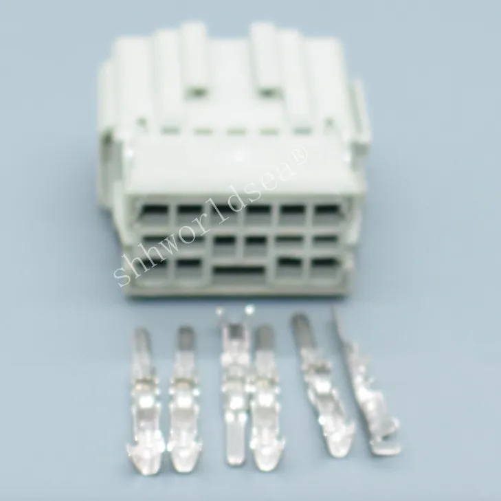 Shhworldsea 2/100 مجموعات 10 دبوس 2.2 مللي متر 6098-0249 6098-0250 مآخذ توصيل السيارات مع محطة أنثى ذكر التوصيل