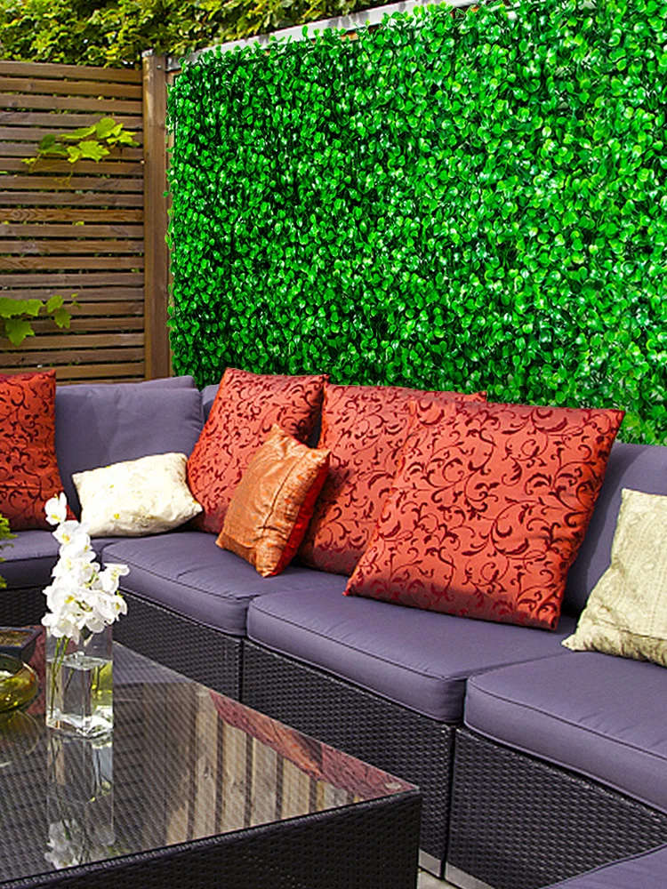 SucceBuy Kunstplant Wanddecoratie Buxus Hedge Wandpaneel Home Decor Nep Gras Achtergrond Muur Privacy Hedge Scherm - afbeelding 2