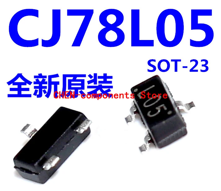 100Pcs SMD Triode CJ78L05 78L05 SOT-23 L05