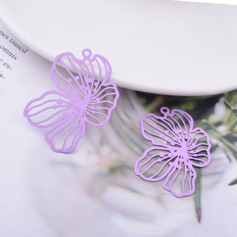 30 Stück AB6598 30*37mm Messing Fliegende Schmetterling Anhänger Roségoldfarben Tier Schmuckanhänger – Detail 5