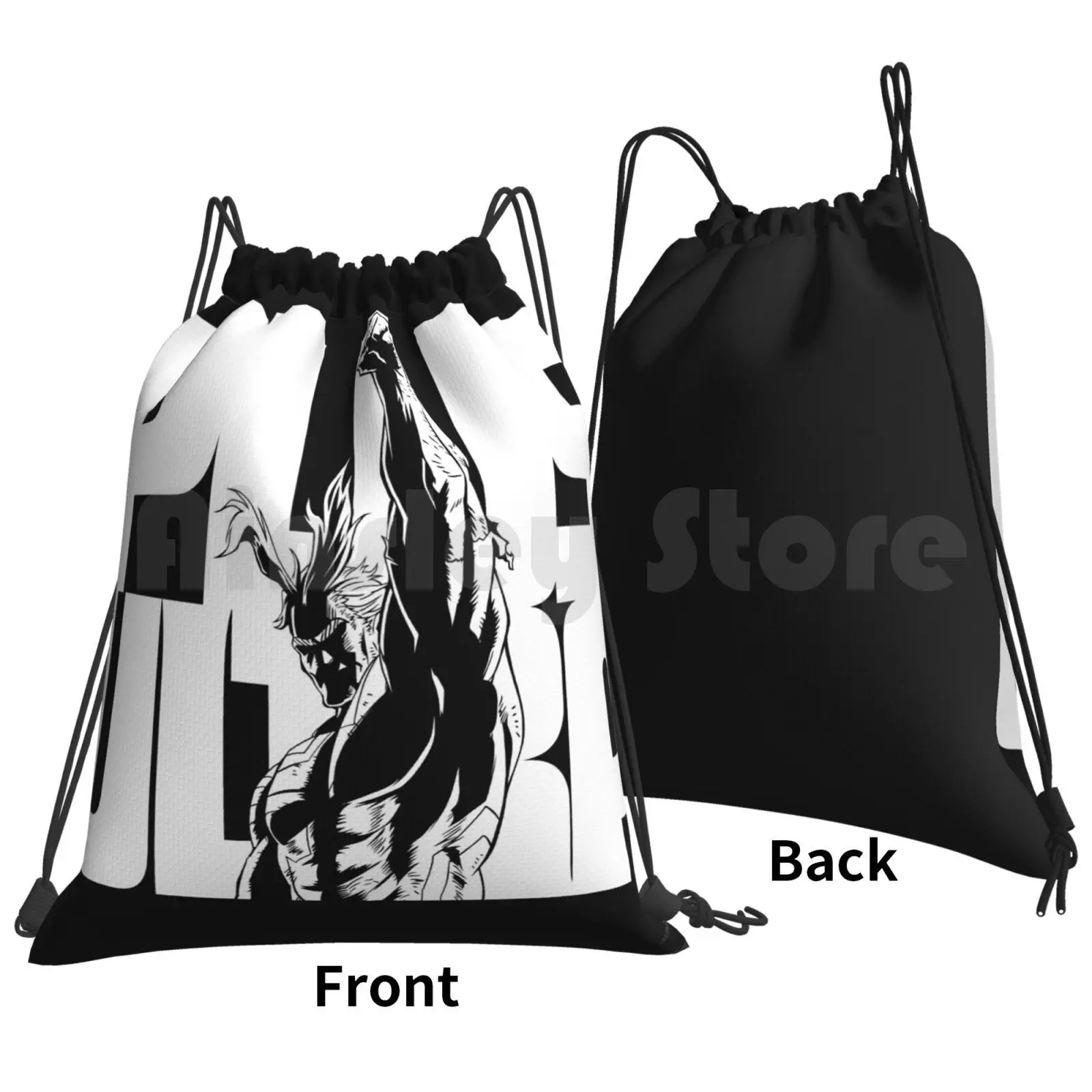 All Might Full Plus Ultra Backpack Drawstring Bag Riding Climbing Gym Bag My Hero Hero Academia Boku No Hero Boku No Hero