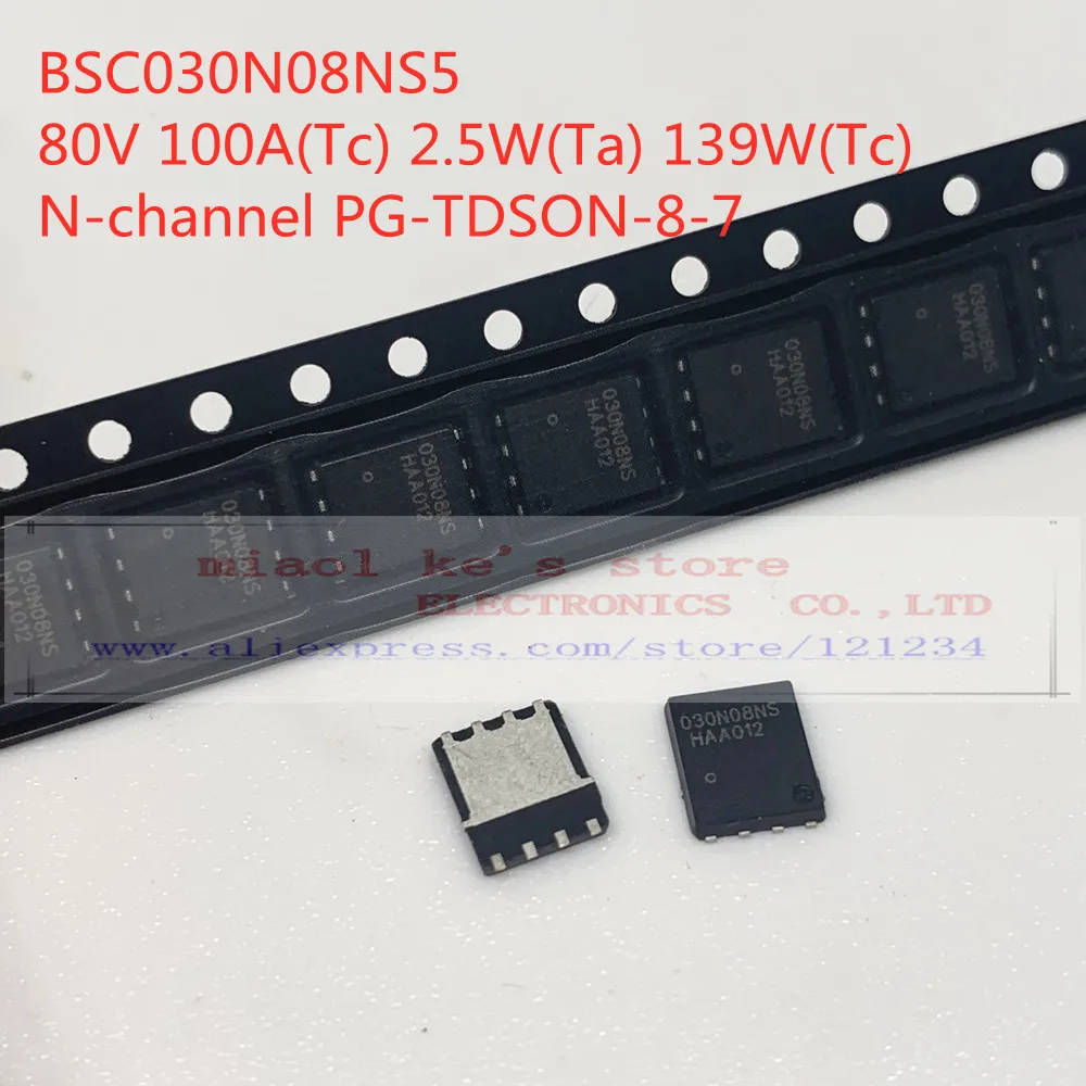 [5pcs]100%New original: BSC030N08NS5 BSC037N08NS5 BSC052N08NS5 BSC061N08NS5 030N08NS5 037N08NS5 052N08NS5 061N08NS5 TDSON8