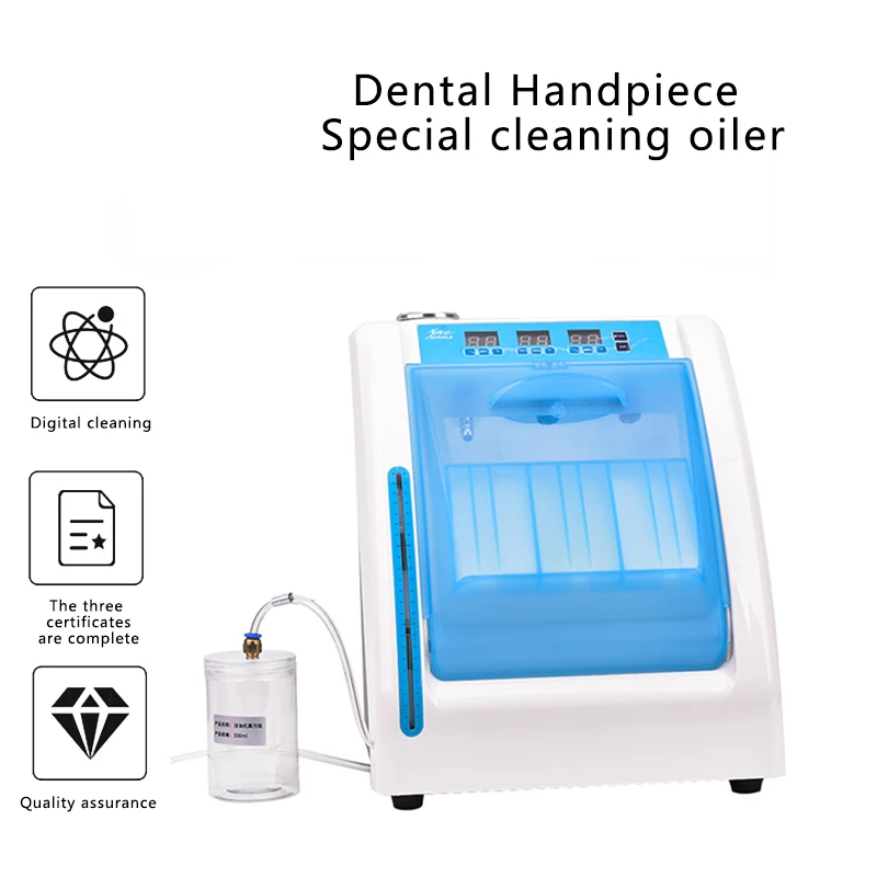 Dental equipment cleaning and oiling machine four-hole high and low speed bending machine straight machine oiling machine