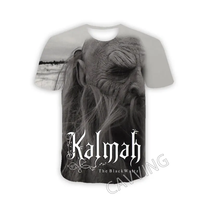 CAVVING 3D Printed  Kalmah Band  Casual T-shirts  Hip Hop T Shirts Harajuku Styles Tops Clothing for Men/women