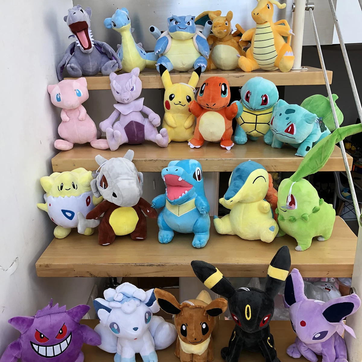 70 Styles Pokemon Plush Toy Quilava Gengar Pikachu Eevee Evolution Scorbunny Cinderace Sprigatito Lugia Doll Riolu Xmas Kid Gift