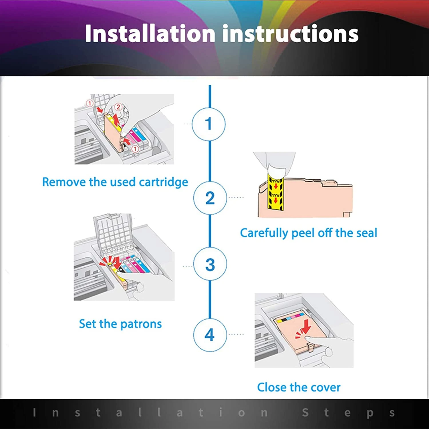 202XL Ink Cartridges for Epson 202 202xl Compatible with Epson Expression Premium XP-6000 XP-6005 XP-6100 XP-6105 Printer