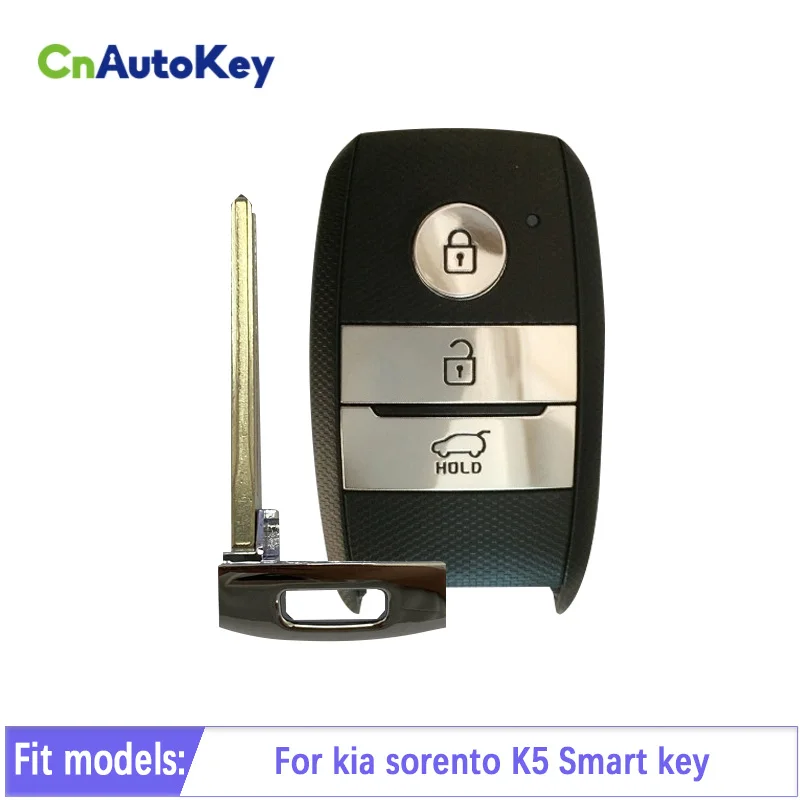 CN 051009   Aftermarket 3-przyciskowa karta inteligentna automatyczny klucz zdalny 433 MHz dla KIA Picanto Optima Sorento Sportage K5 2014 2015