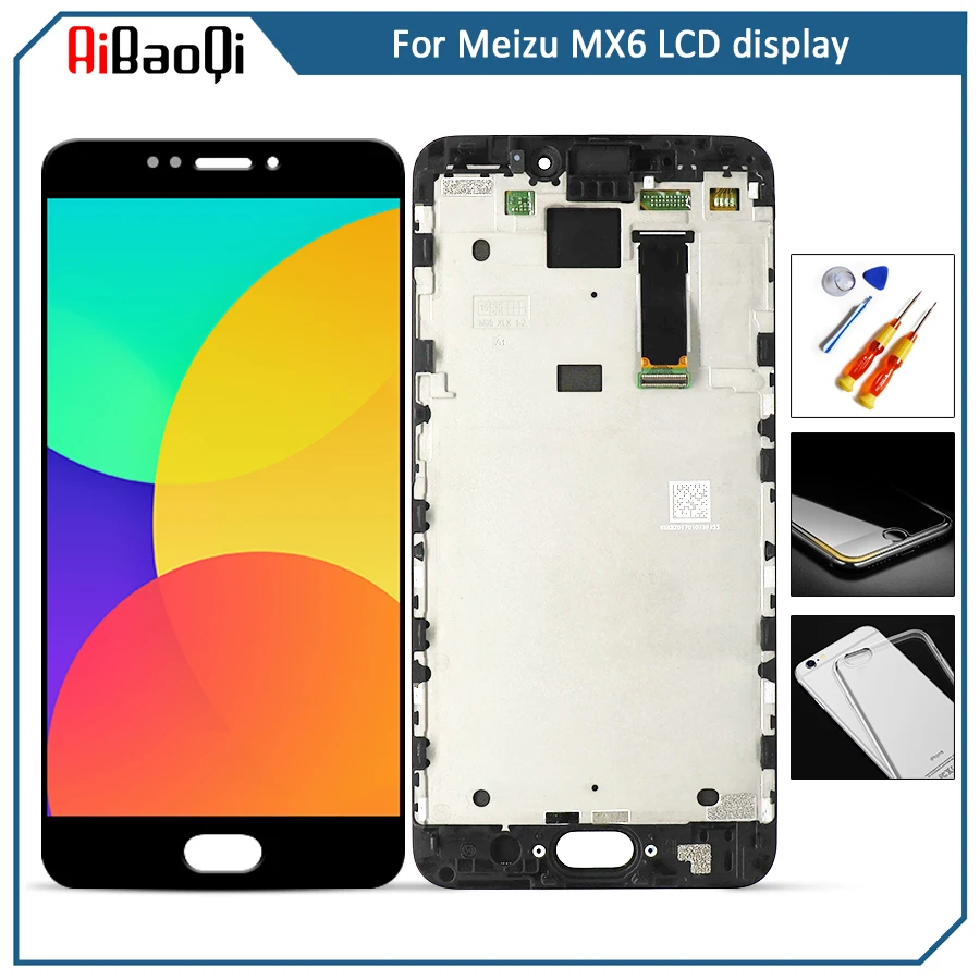 

For 5.5'' Meizu MX6 M685U M685C M685Q M685M LCD screen display+ Touch Digitizer with frame white/black Free shipping