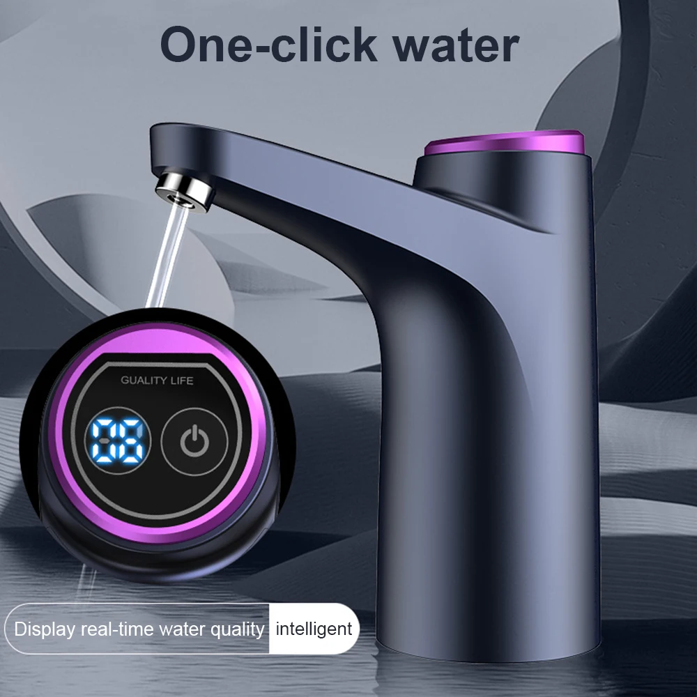 

Automatic Electric Water Dispenser Smart Electric Water Pump 600ml Quantitative Gallon Drinking Bottle Switch Water USB for Home