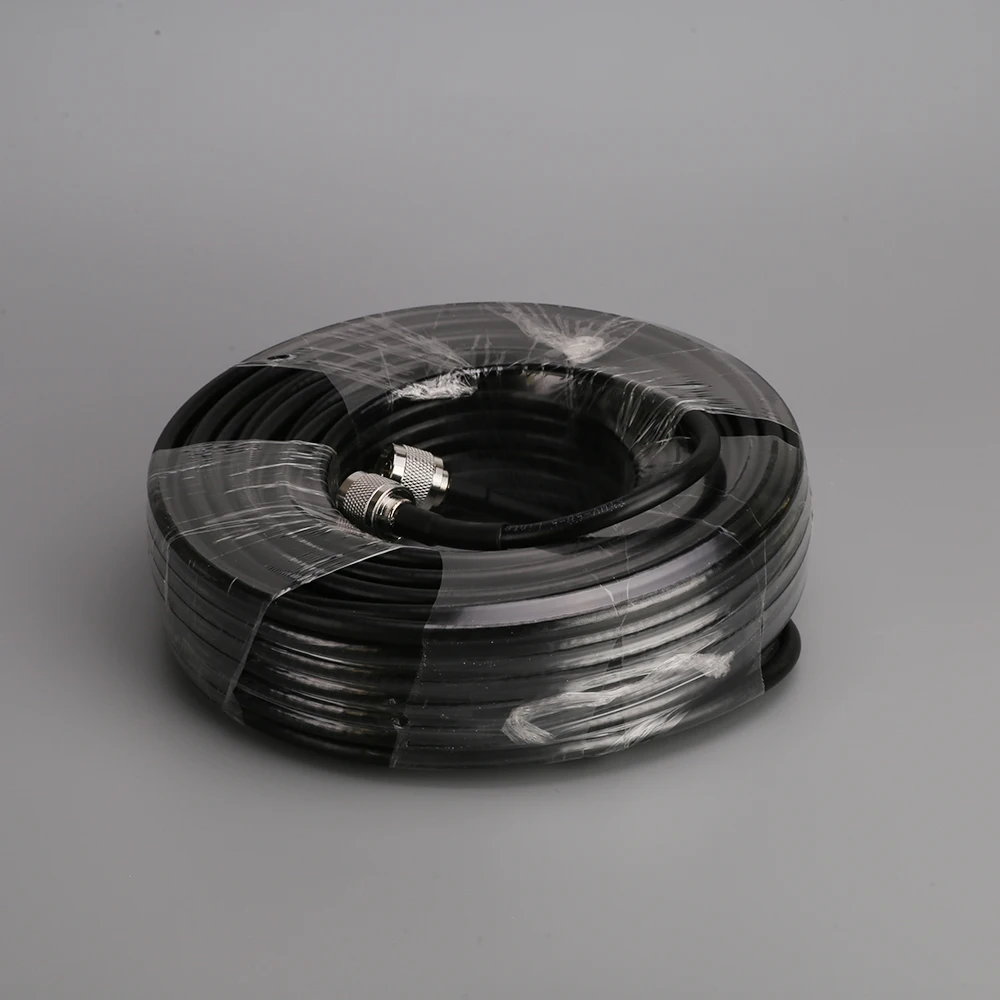 RG6 5D 20 미터 저손실 동축 케이블 50ohm N Male to N Male 커넥터 통신 동축 케이블, 휴대 전화 신호 부스터