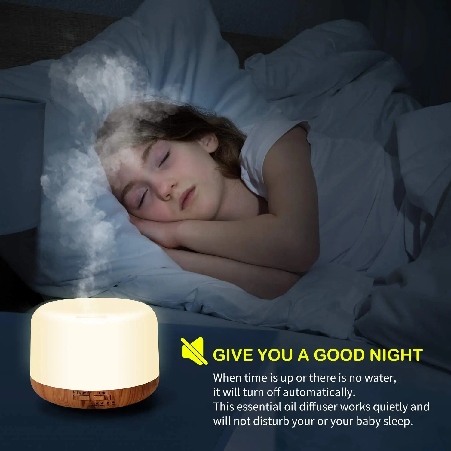 ناشر رائحة مرطب الهواء 500 مل 1000 مل بالموجات فوق الصوتية كول ميست صانع رشاش Led ضوء ليلي ناشر زيت عطري مع جهاز تحكم عن بعد