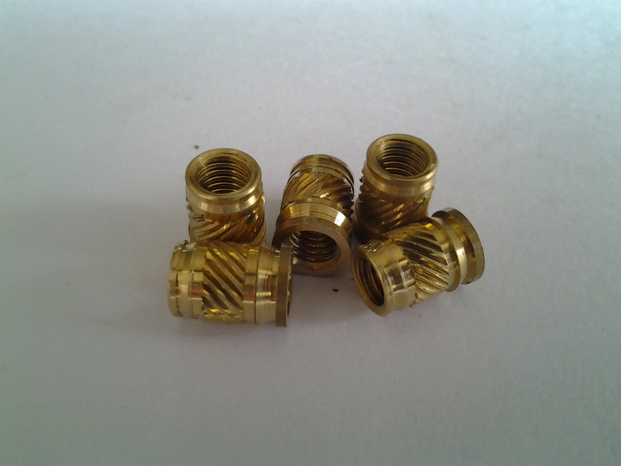 ISA-M3/M4/M5/M6/256/440/632/832/032/0420 Ultrasonic/Heat Staking Inserts,Aluminum Nuts, Symmetrical,Thru-Threaded